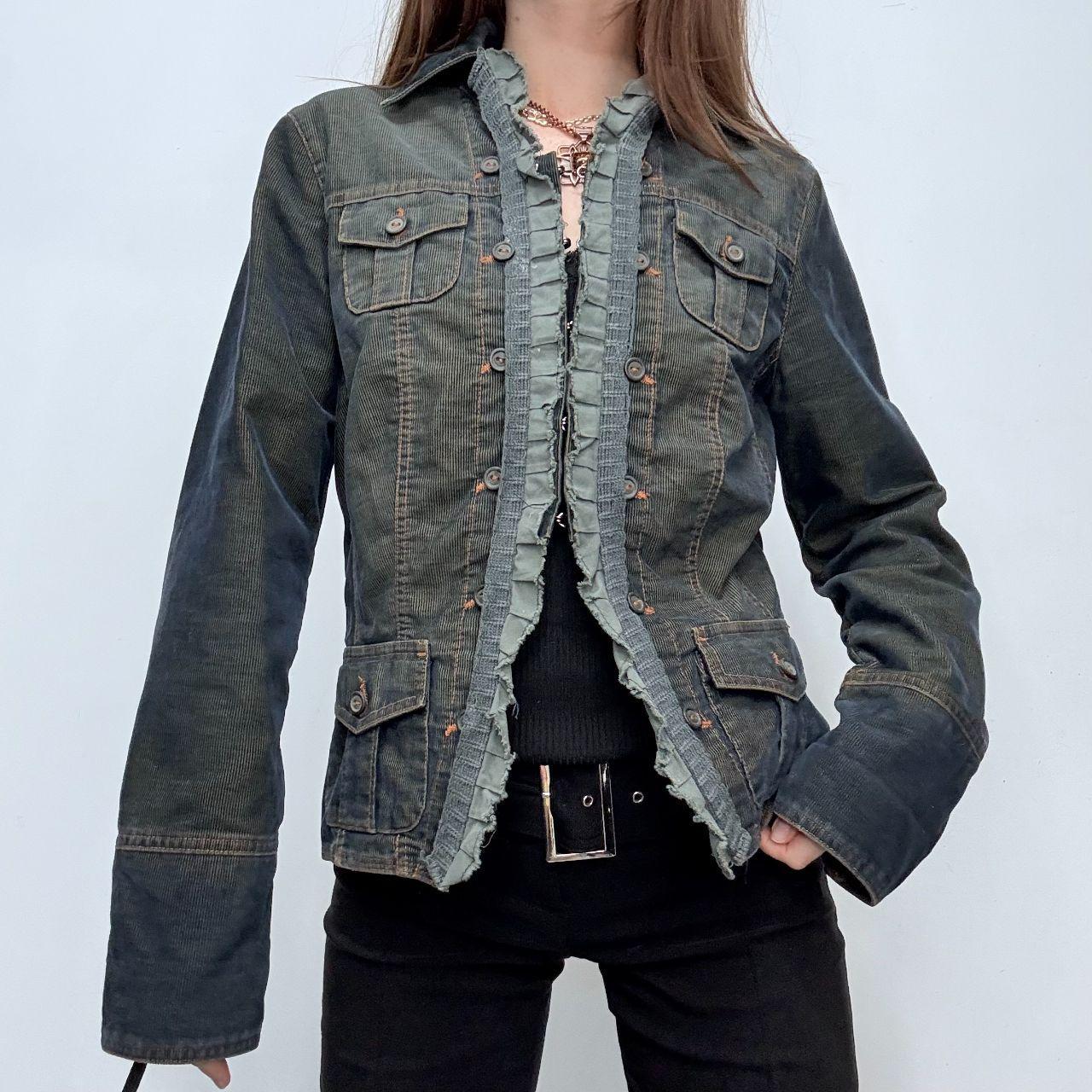 Distressed military jacket