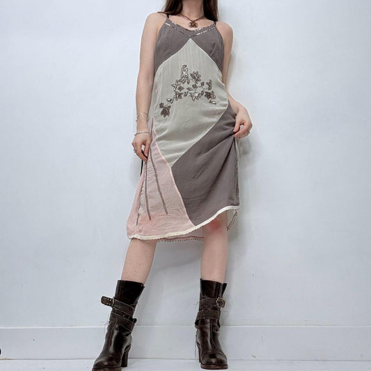 Sheer silky fairy floral dress