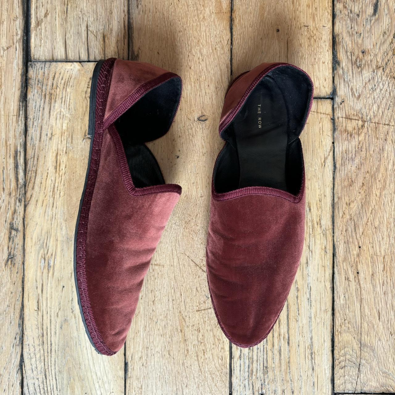 Velvet ballet flat pumps