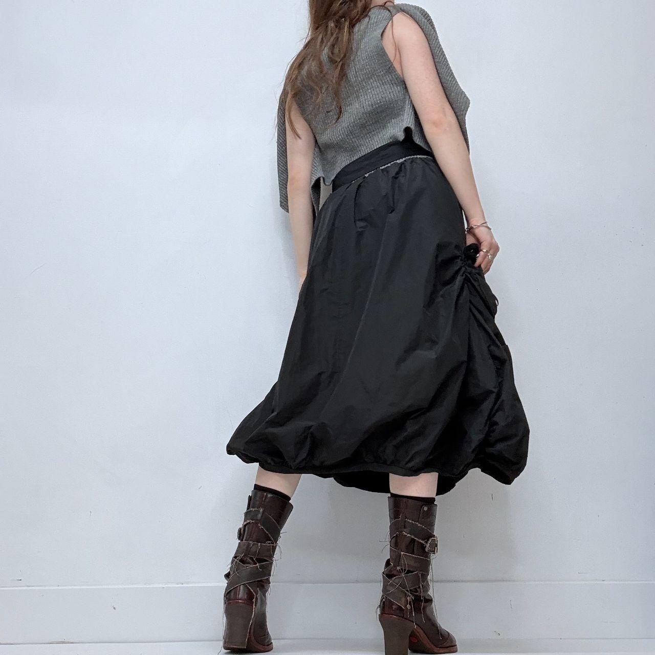 Archival off the shoulder scrunch puff dress
