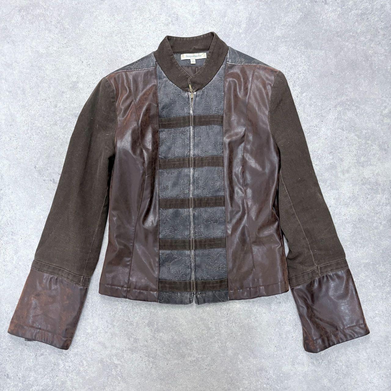 Military grunge flared jacket