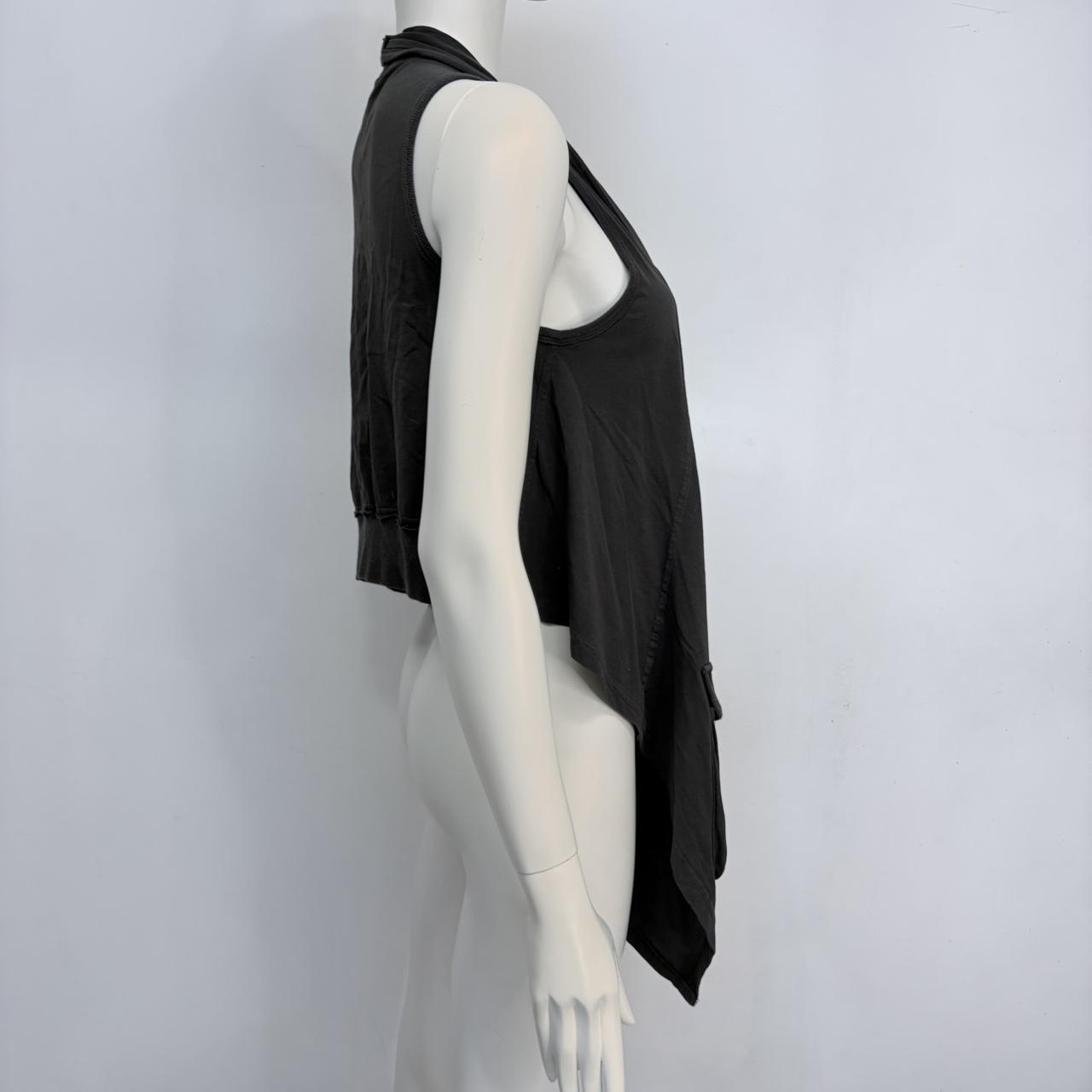 Cargo draped grey long vest