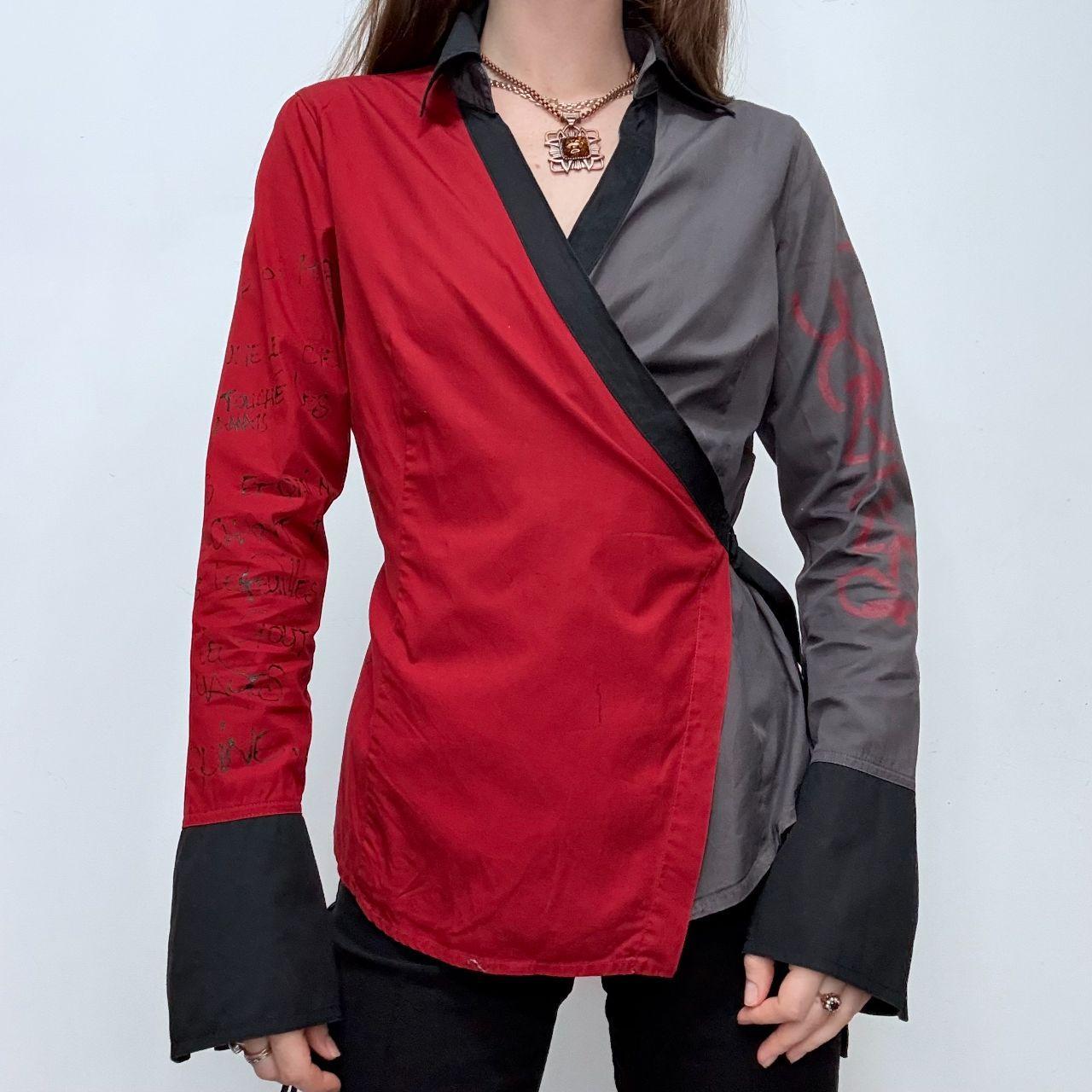 Graphic wrap Cop Copine shirt