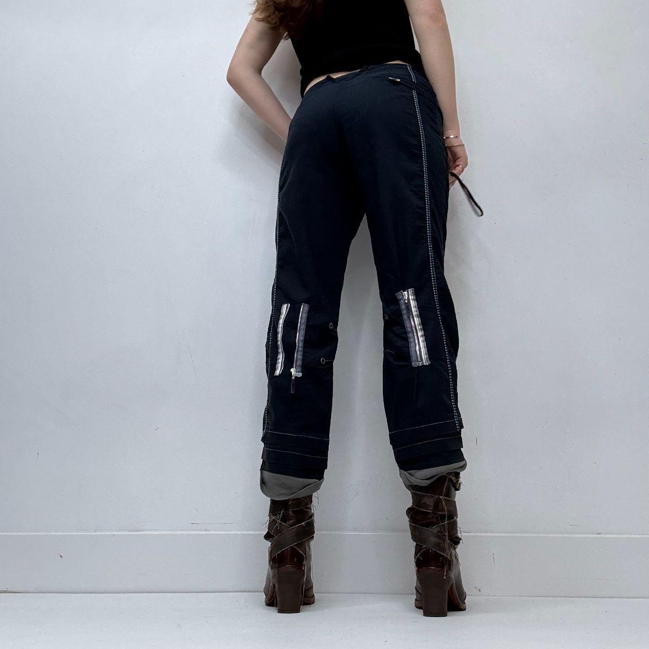 Low-rise corset cropped pants