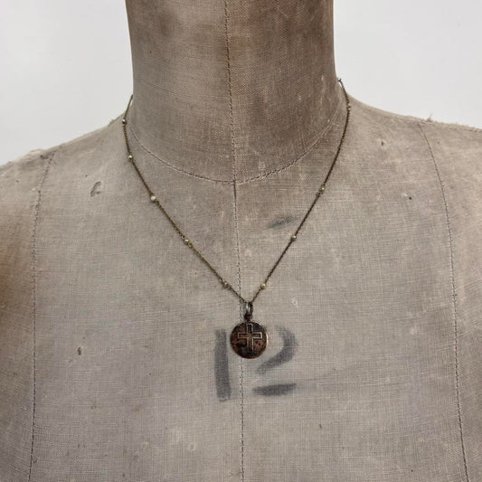 Gold plated cross necklace