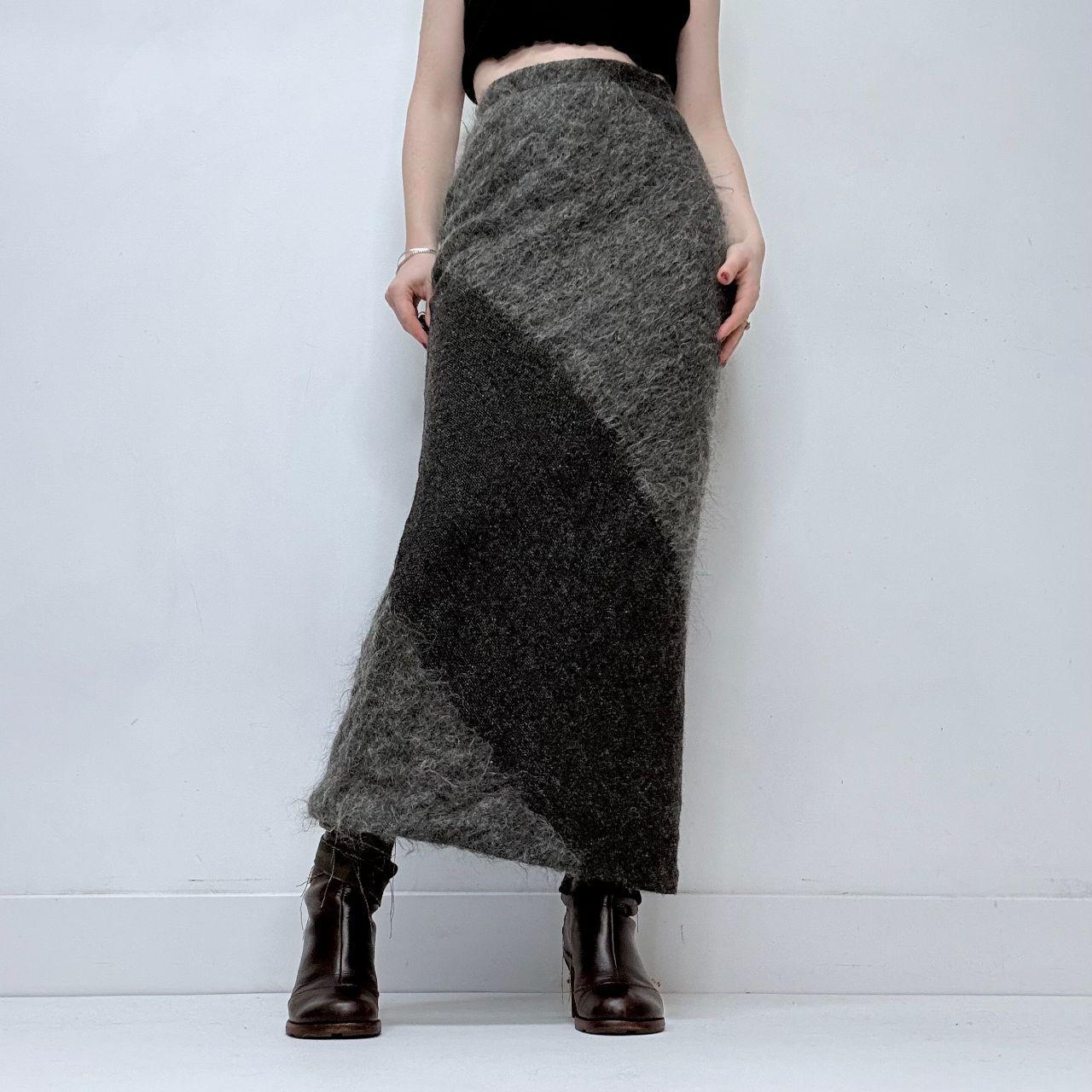 Mohair grey aline skirt