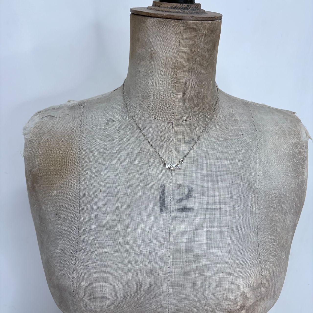 Delicate silver chain necklace