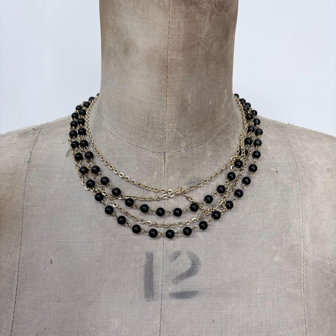 Layered gold chain necklace