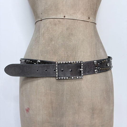 Silver studded belt
