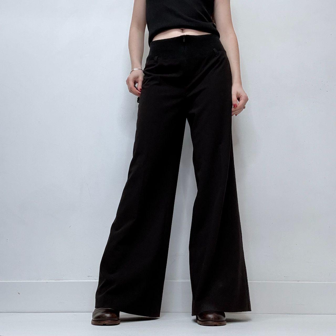Black flared Cop Copine suit trousers