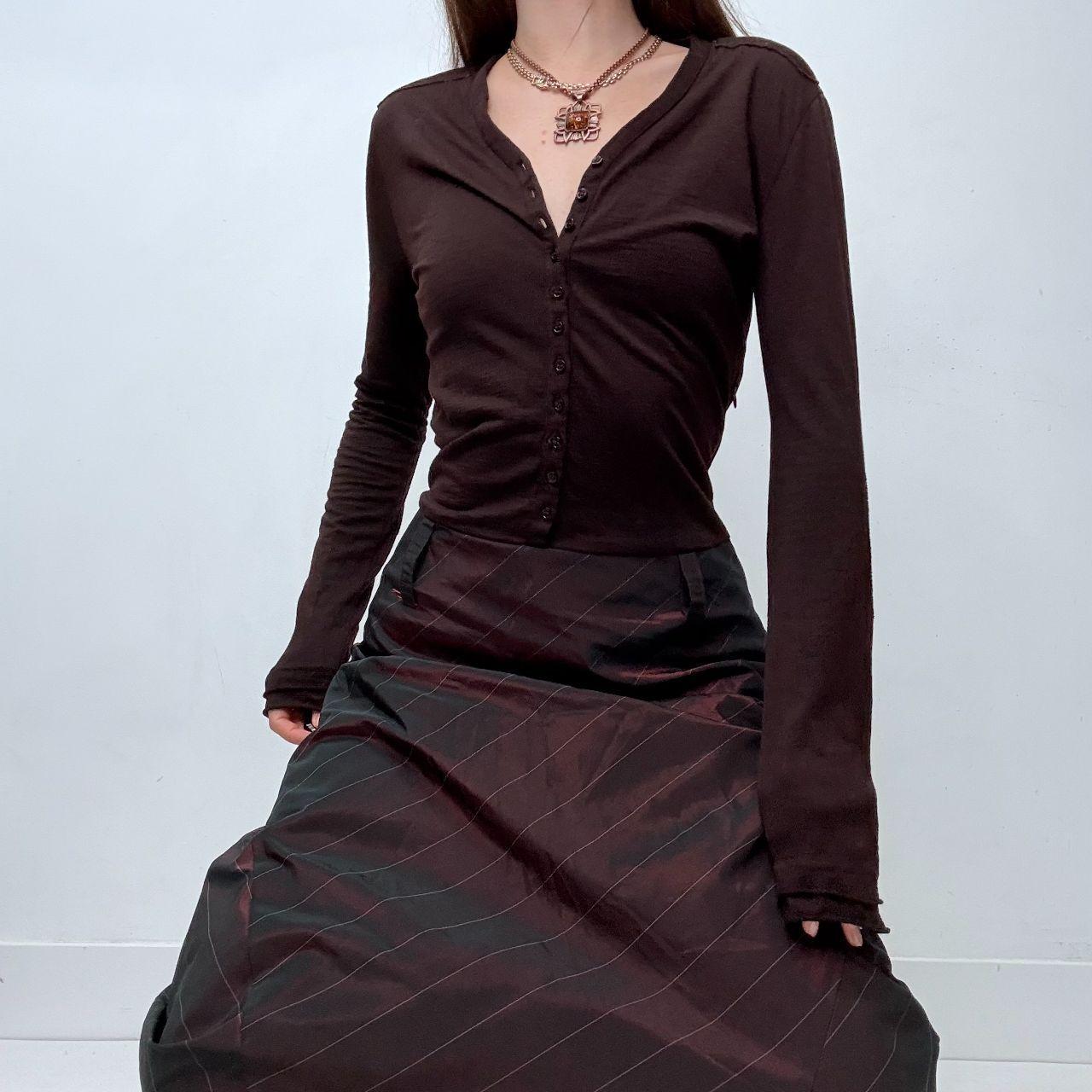 Burgandy pinstripe flared maxi dress