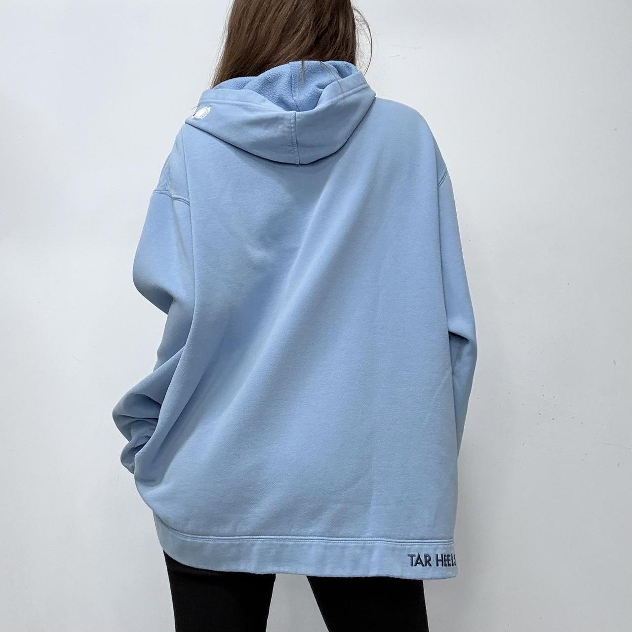 Oversized baby blue varsity hoodie