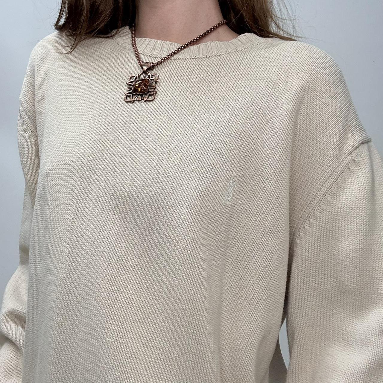 YSL oversized cotton knitted jumper