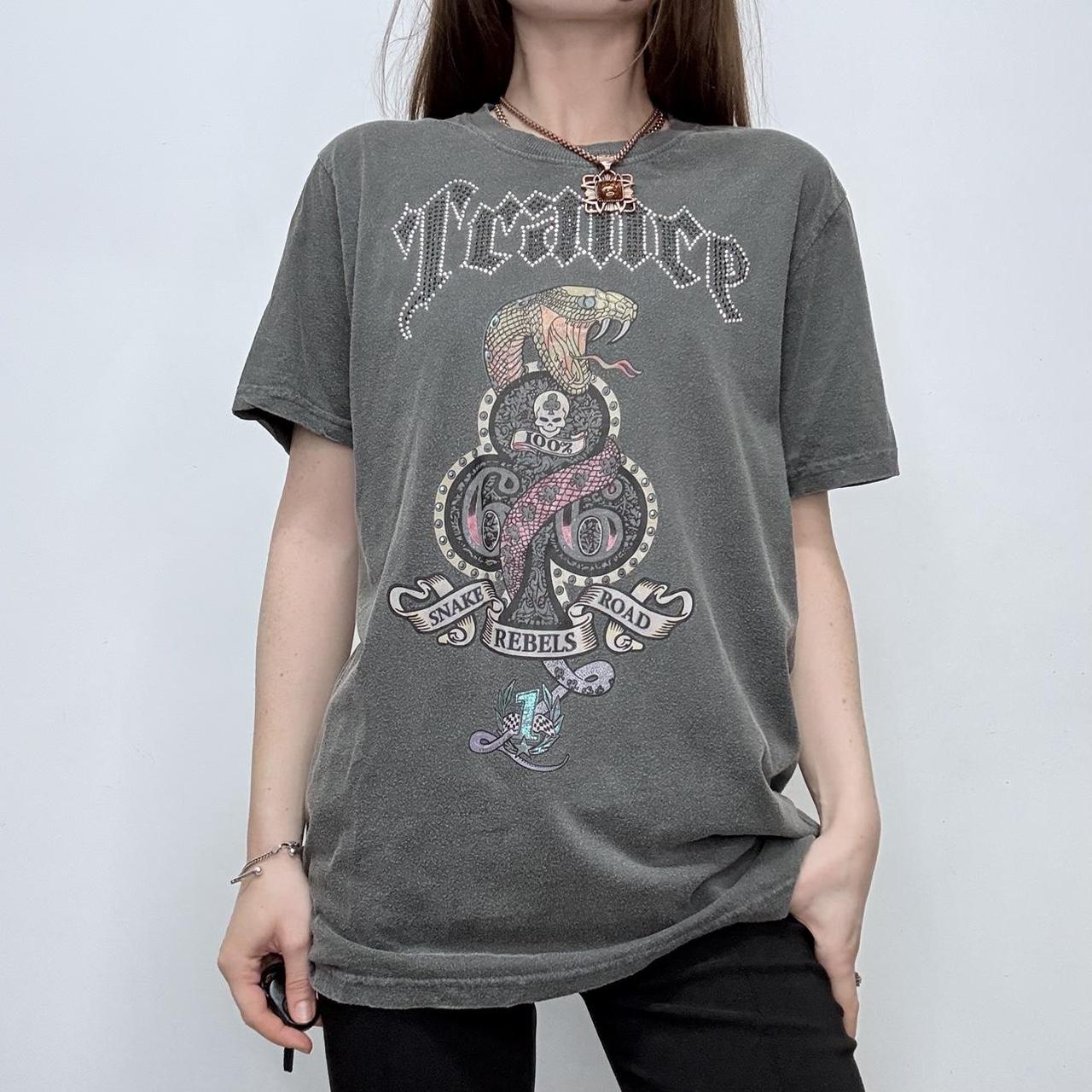 Distressed graphic grunge t-shirt