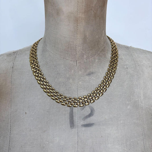 Gold chunky chain necklace