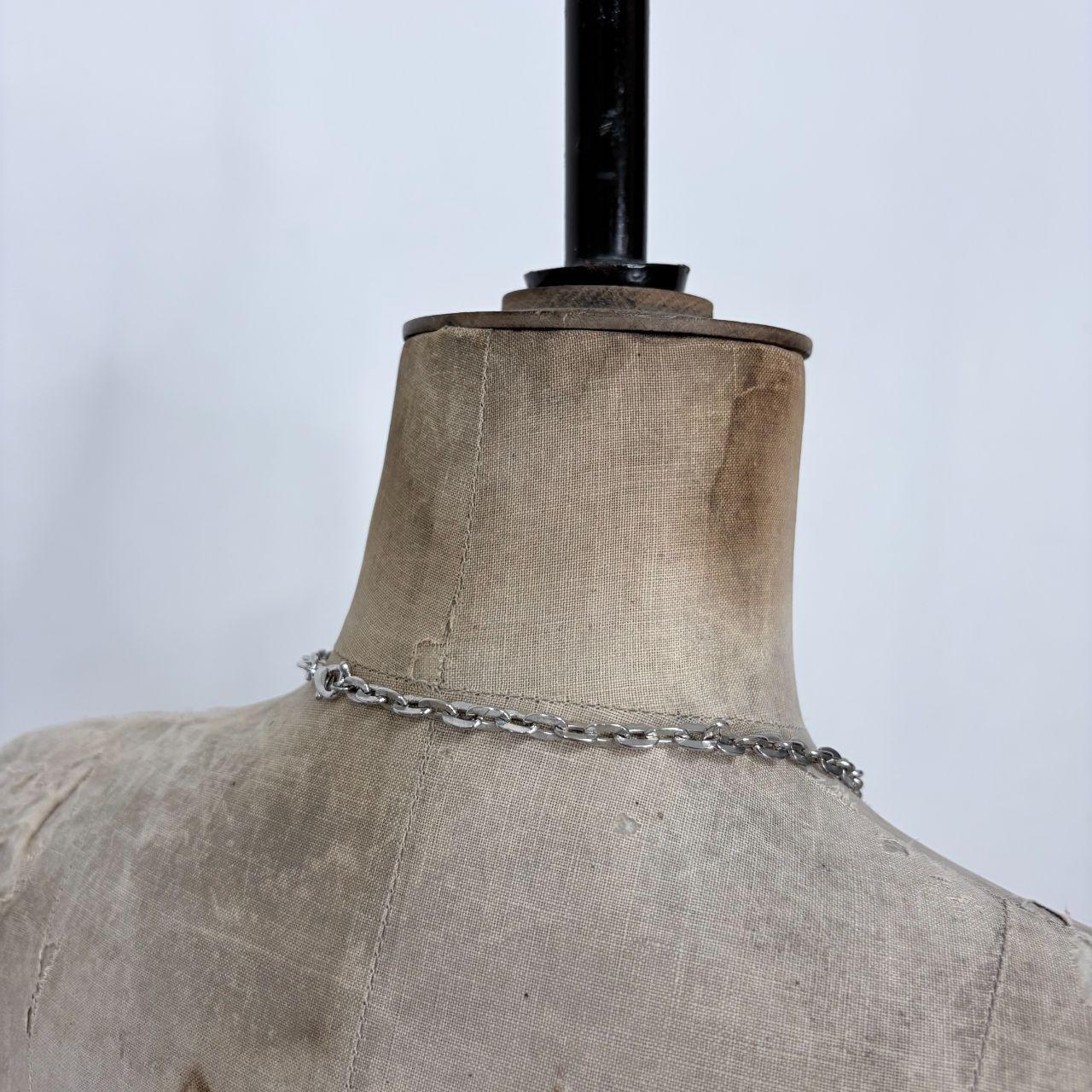 Draped chain grunge necklace