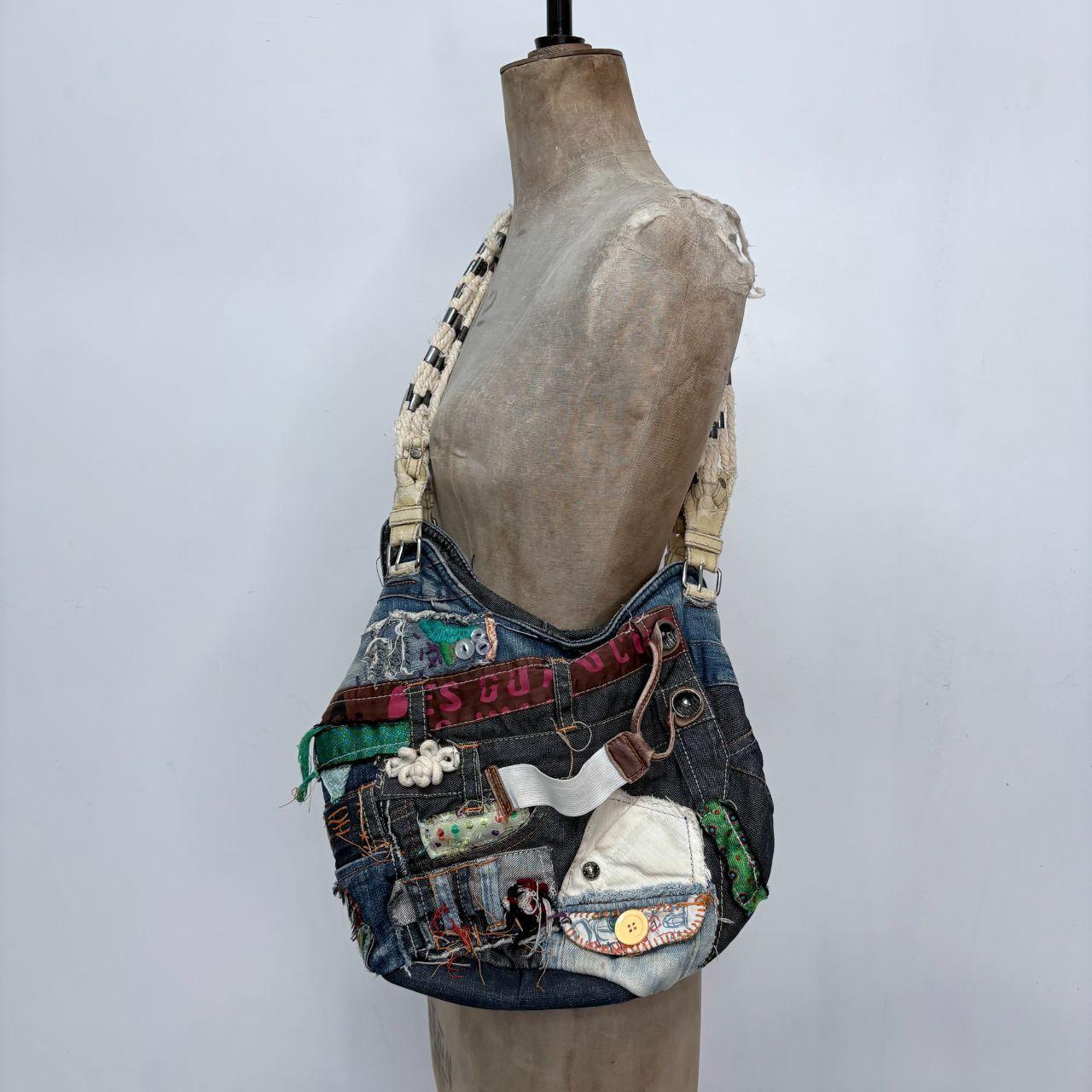 Grunge patchwork bag