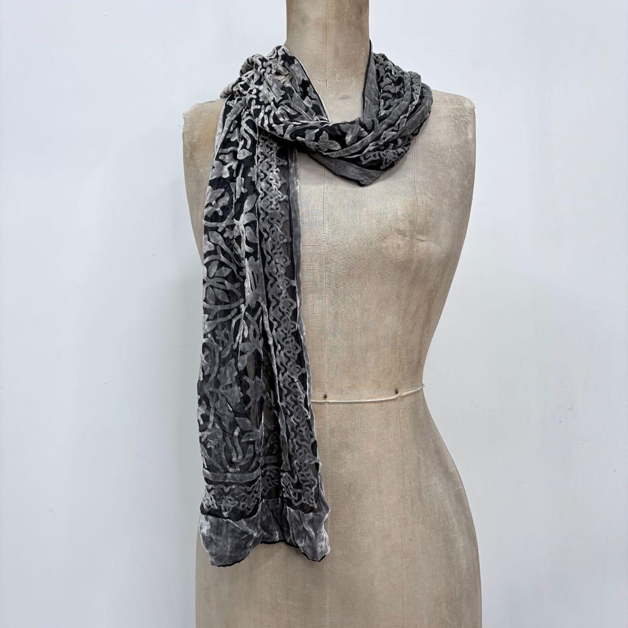 Velvet hippie sheer scarf