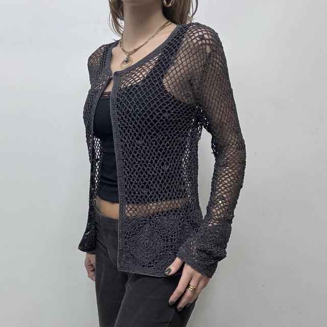 Sheer lace knit fairy cardigan