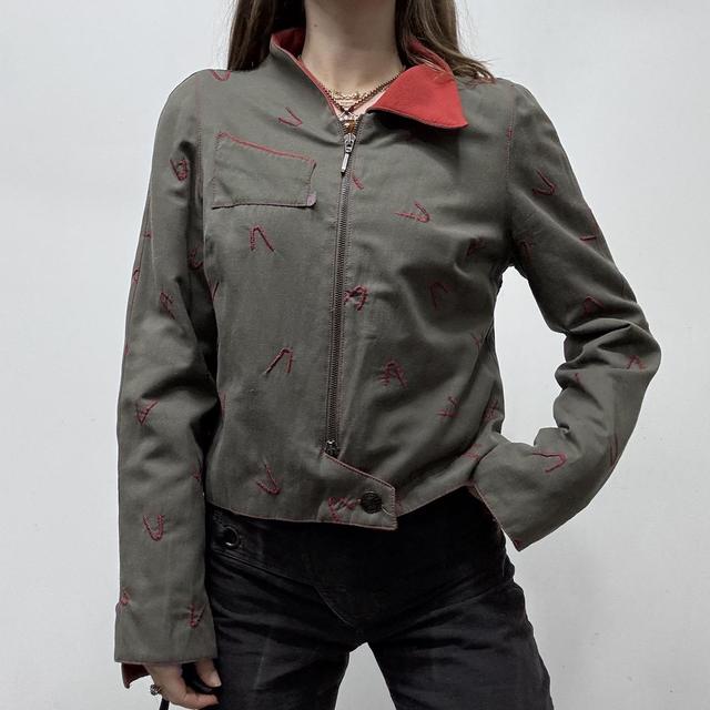 Asymmetric zip up jacket
