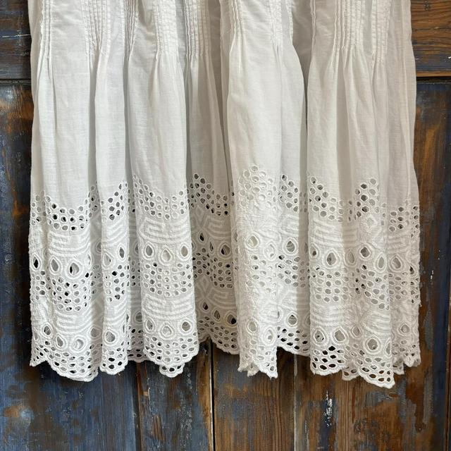 White cotton lace dress