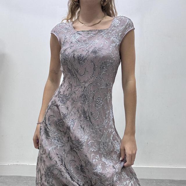 Floral paisley silk fairy dress