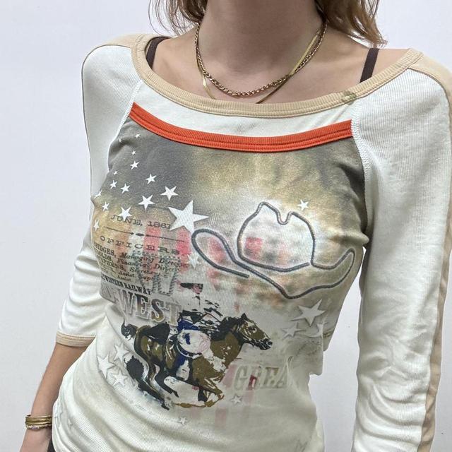 Graphic printed slouchy tshirt