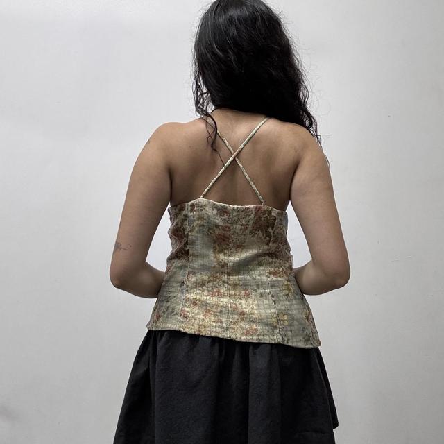 Lace floral fairy flutter vest