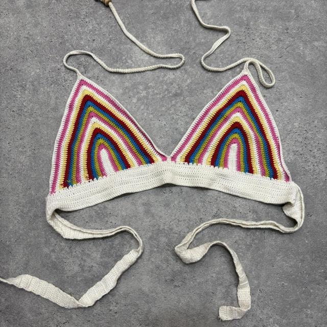 Rainbow crochet bralet