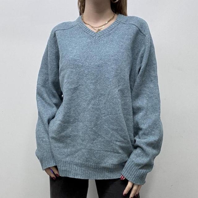 Oversized wool knit slouchy jumper
