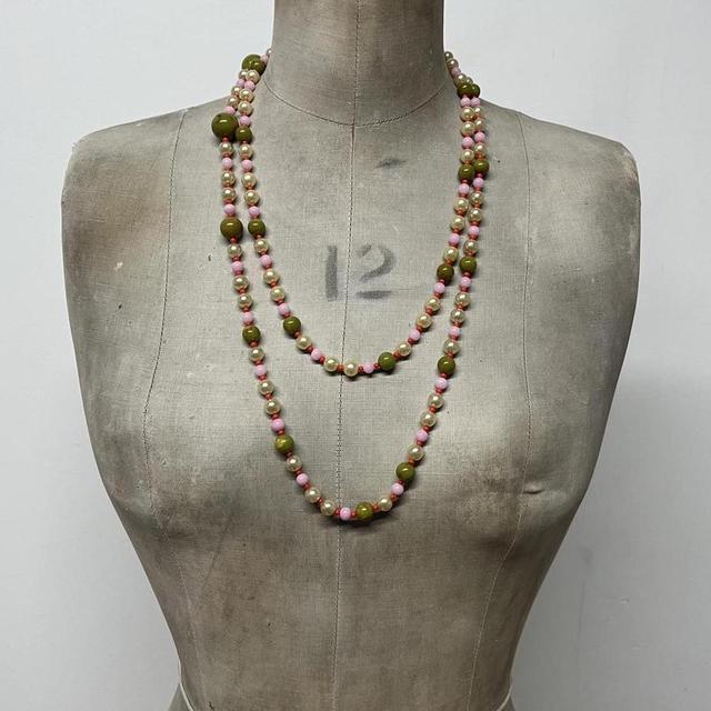 Pearl crystal layered necklace