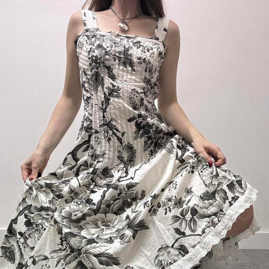Floral printed summer dress