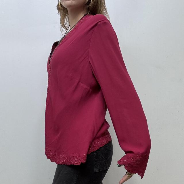 Red silk fairy shirt