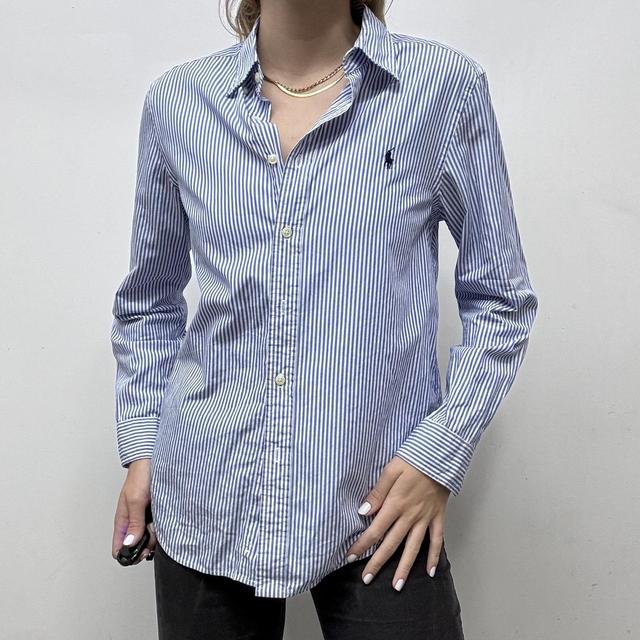 Ralph Lauren blue pinstripe shirt