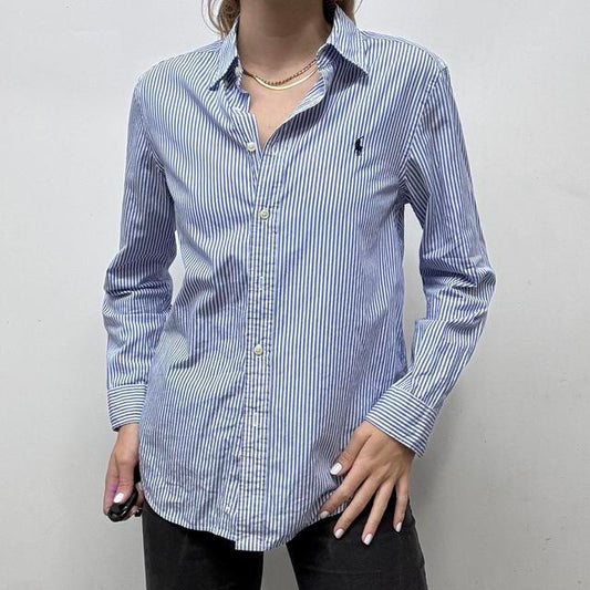 Ralph Lauren blue pinstripe shirt