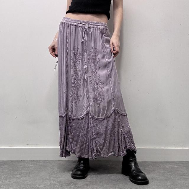 Lilac fairy grunge handkerchief maxi skirt