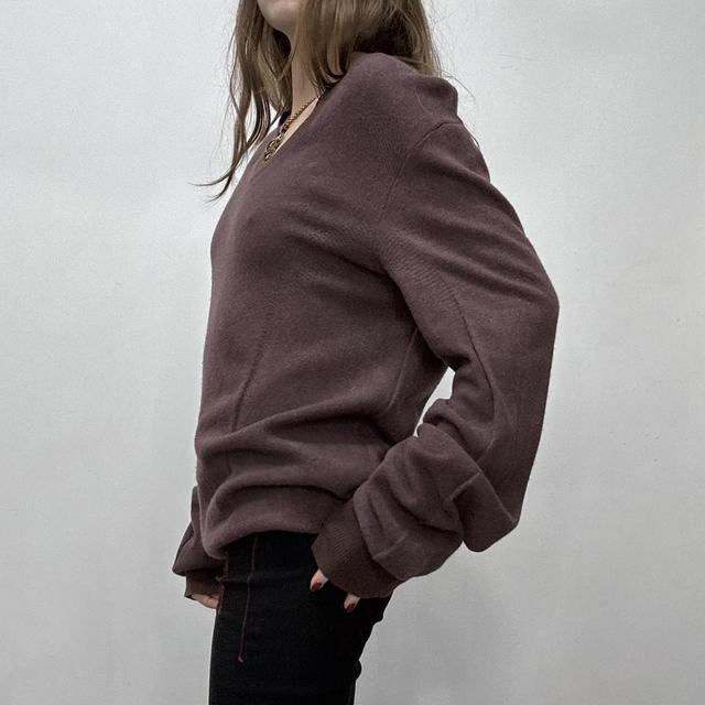 Slouchy wool burgandy jumper