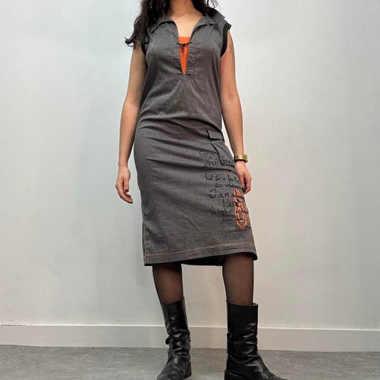Cop copine pinstripe cargo dress