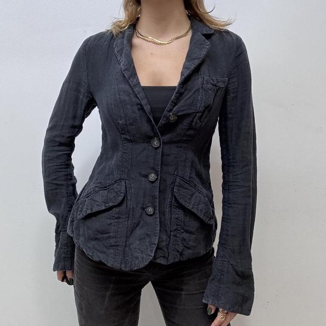 Distressed black allsaints jacket