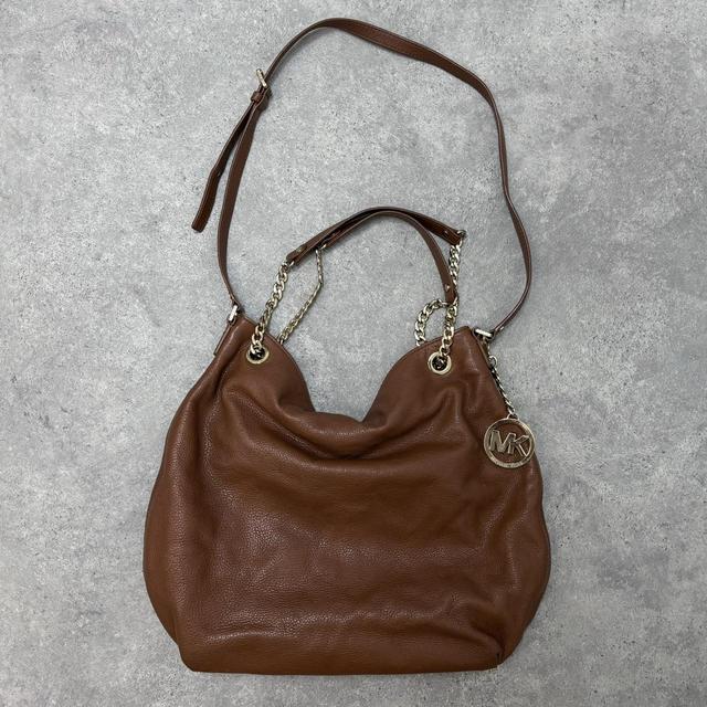 Tan leather micheal Kors