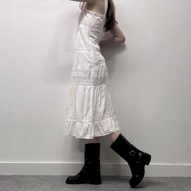 White lace coquette summer dress