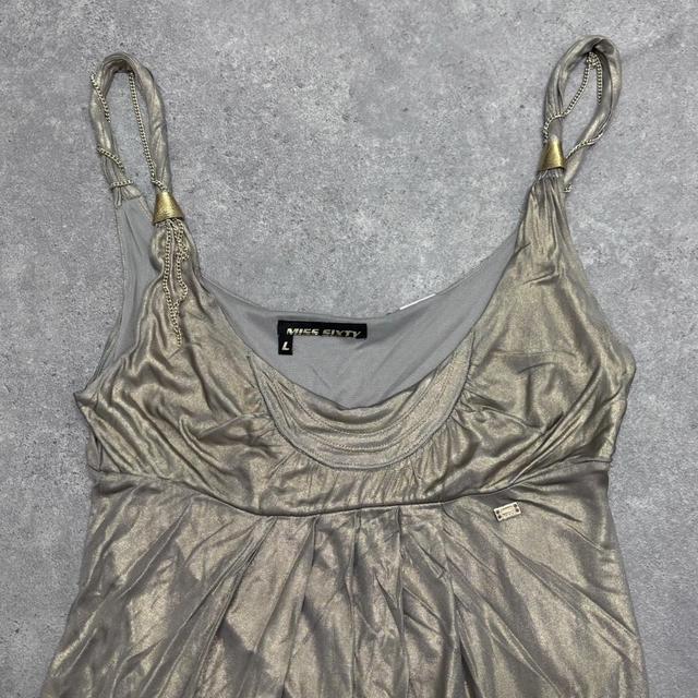 Vintage gold miss sixty dress