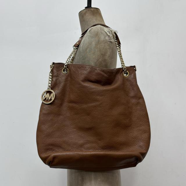 Tan leather micheal Kors