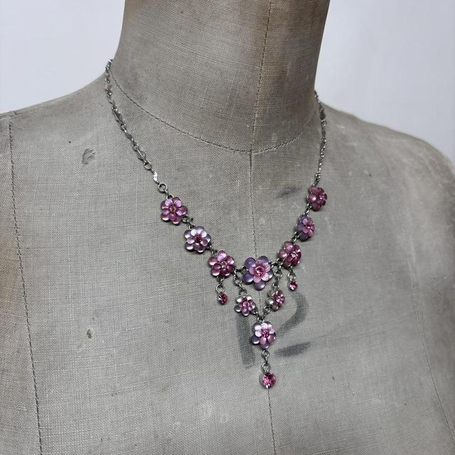 Drape boho fairy crystal necklace