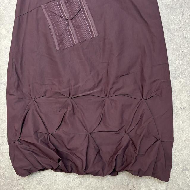 Ruched cargo maxi skirt