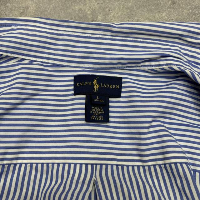 Ralph Lauren blue pinstripe shirt
