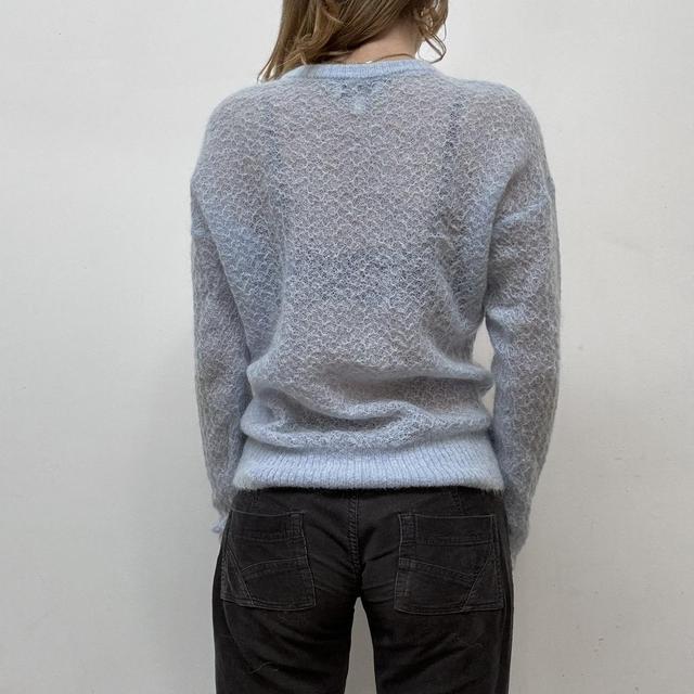 Sheer mohair knitted jumper