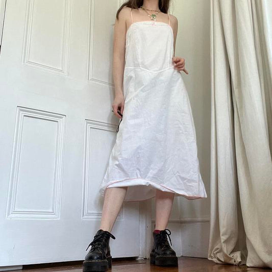 Vintage antique linen slip dress