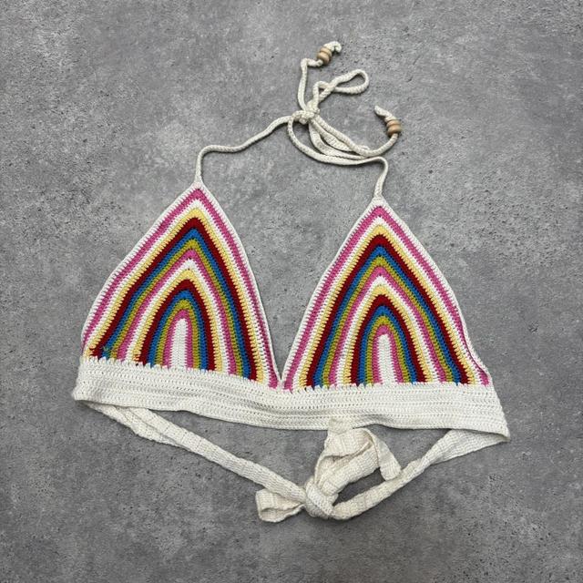 Rainbow crochet bralet