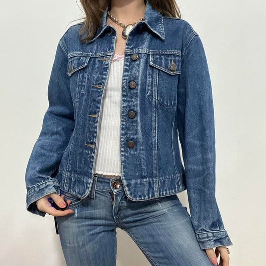 Distressed 90s denim jacket